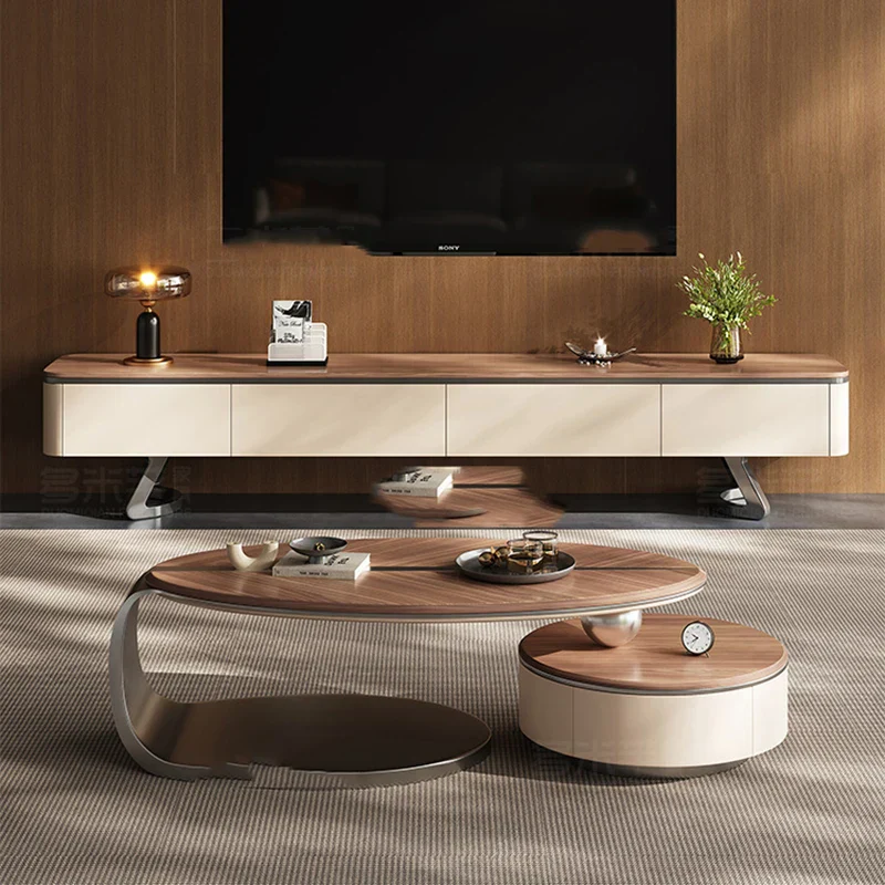 Nordic Leaf Wooden Elegant Coffee Table - Image 5