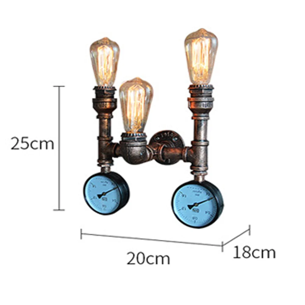 Nordic Loft Style Iron Water Metal Lamp - Image 12