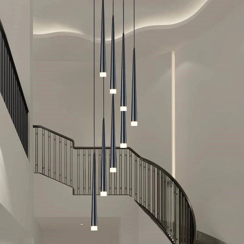 Nordic Long Downlight Elegant Led Chandelier - Image 8