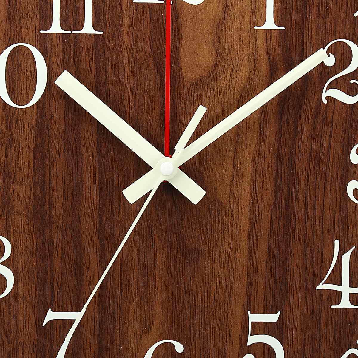 Nordic Luminous Wood Silent Wall Clock - Image 3