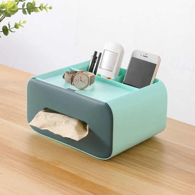 Nordic Minimal Tissue Box Desk Organizer - Image 10