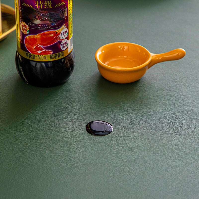 Nordic Minimalist Leather Waterproof Table Protector Mat - Image 4