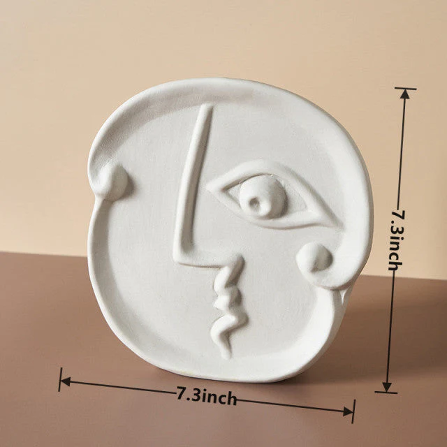Nordic Modern Ceramic Art Face Vase - Image 5