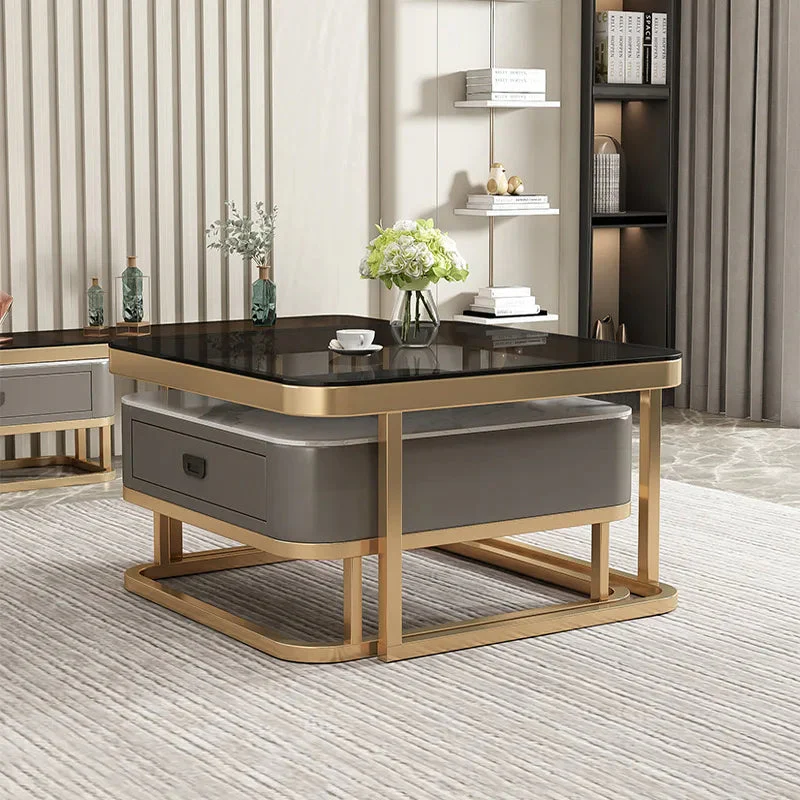 Nordic Nested Dual-Layer Elegant Coffee Table - Image 3