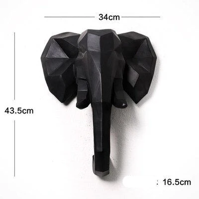 Nordic Style Resin Animal Heads Home Wall Decor - Image 7