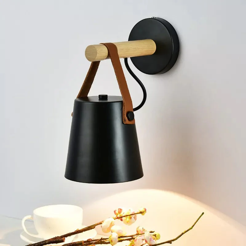 Nordic Style Wood Elegant Wall Lamp - Image 3