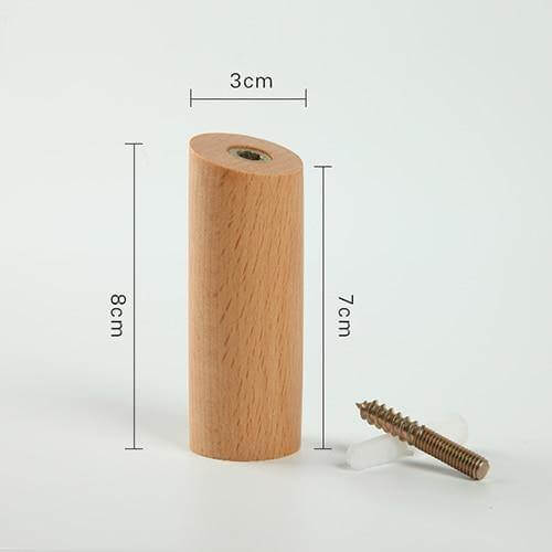 Nordic Wooden Easy Wall-Mounted Clothes Hanger - Image 18