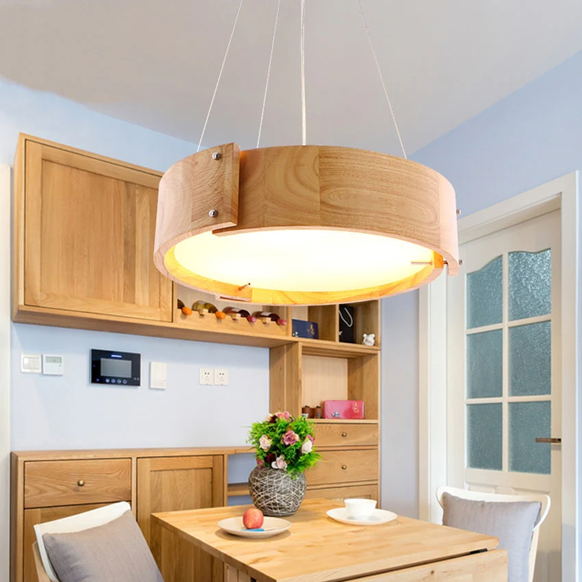Nordic Wooden Luxury Select LED Pendant Light - Image 4