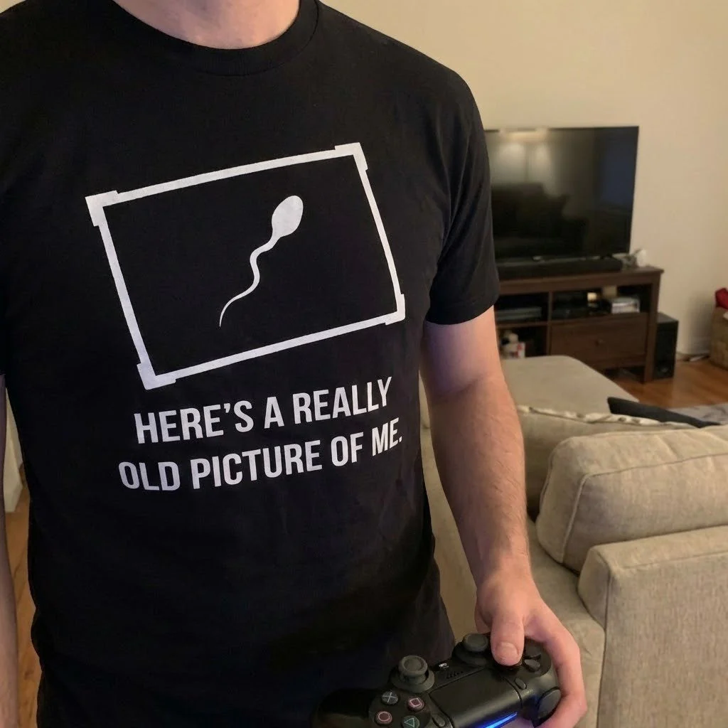 Old Picture Of Me Funny T-Shirt - Image 3