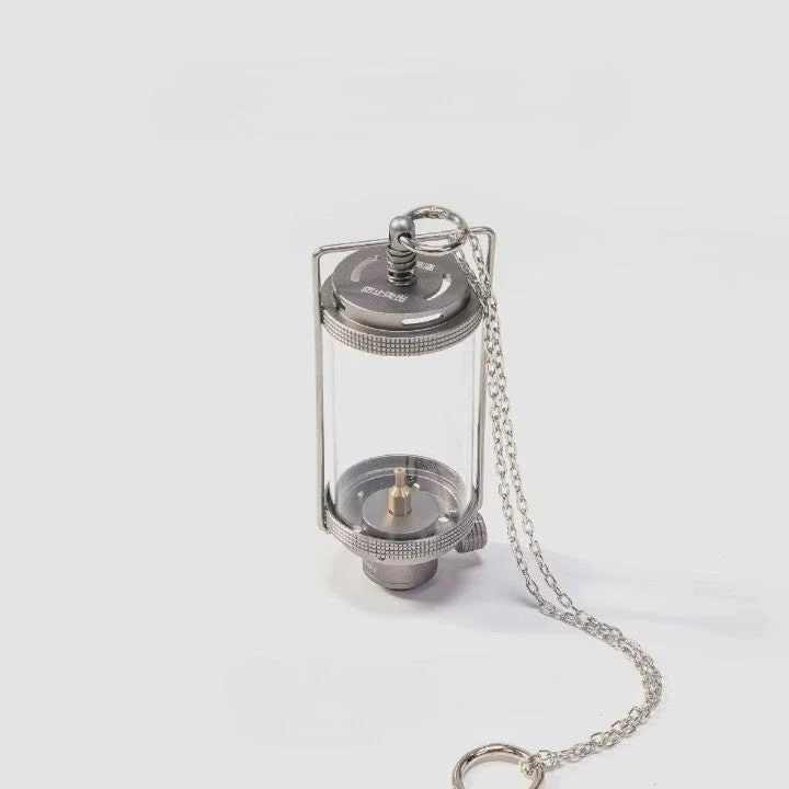 Old World Glass Flame Camping Lantern - Image 4