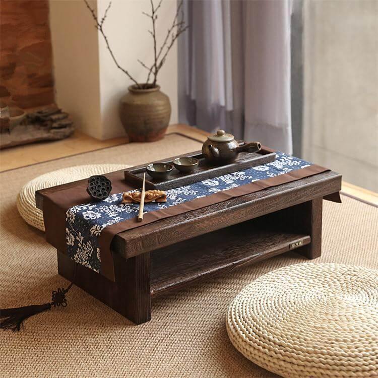Oriental Antique Japanese Furniture Coffee Table - Image 2