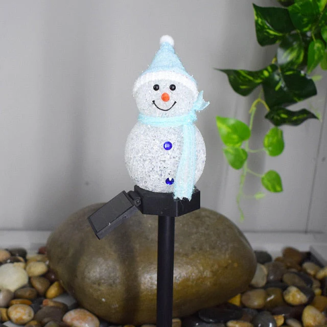 Outdoor LED Solar Snowman Light - Image 8