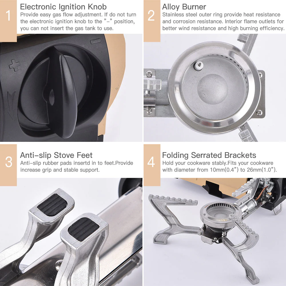 Outdoor Mini Portable Folding Gas Stove - Image 6