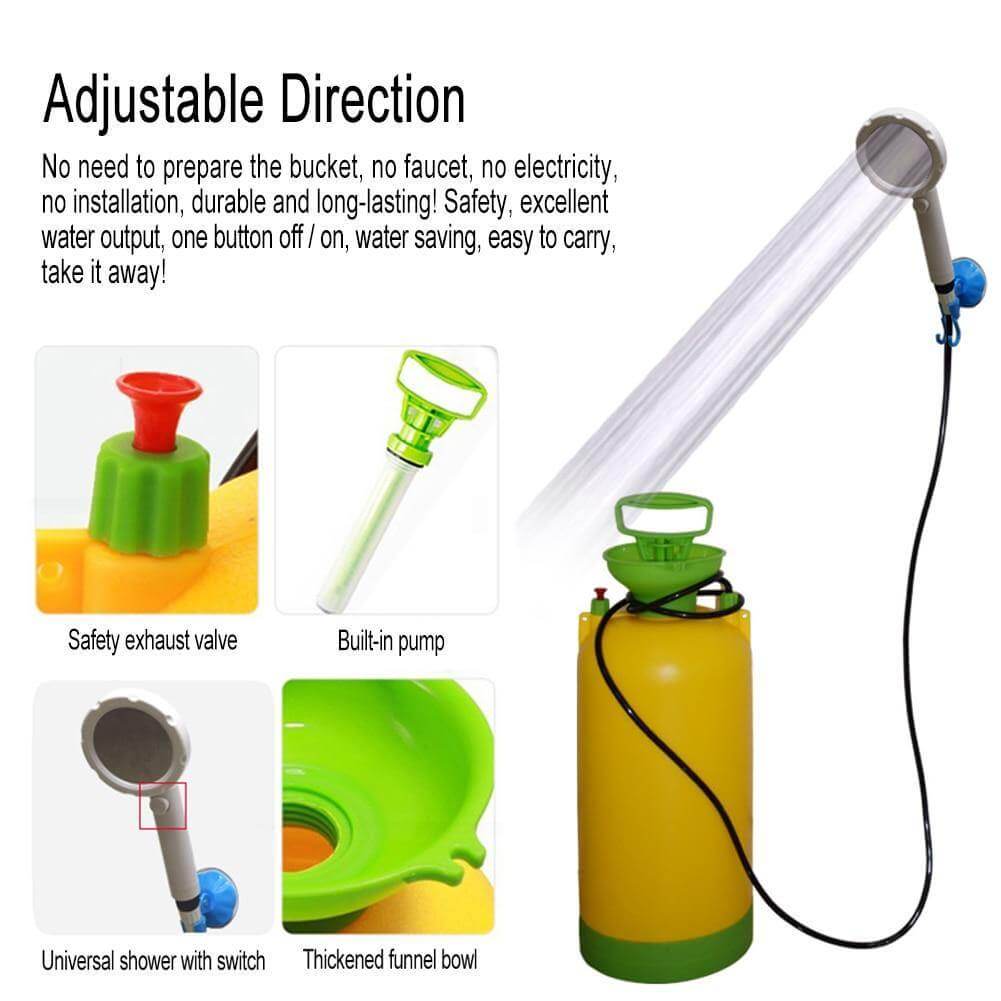 Outdoor Portable Self-Priming Simple Shower - Image 3
