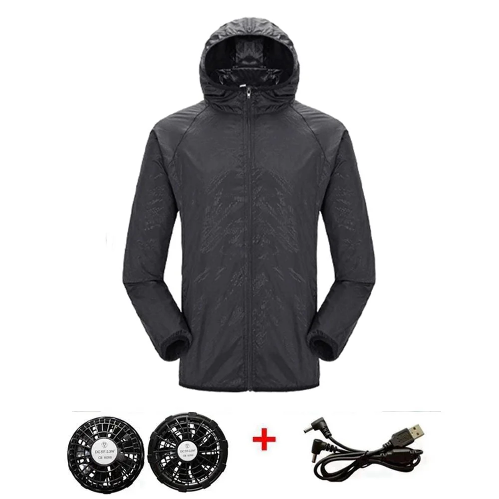 Outdoor Summer Cooling Fan Jacket - Image 12