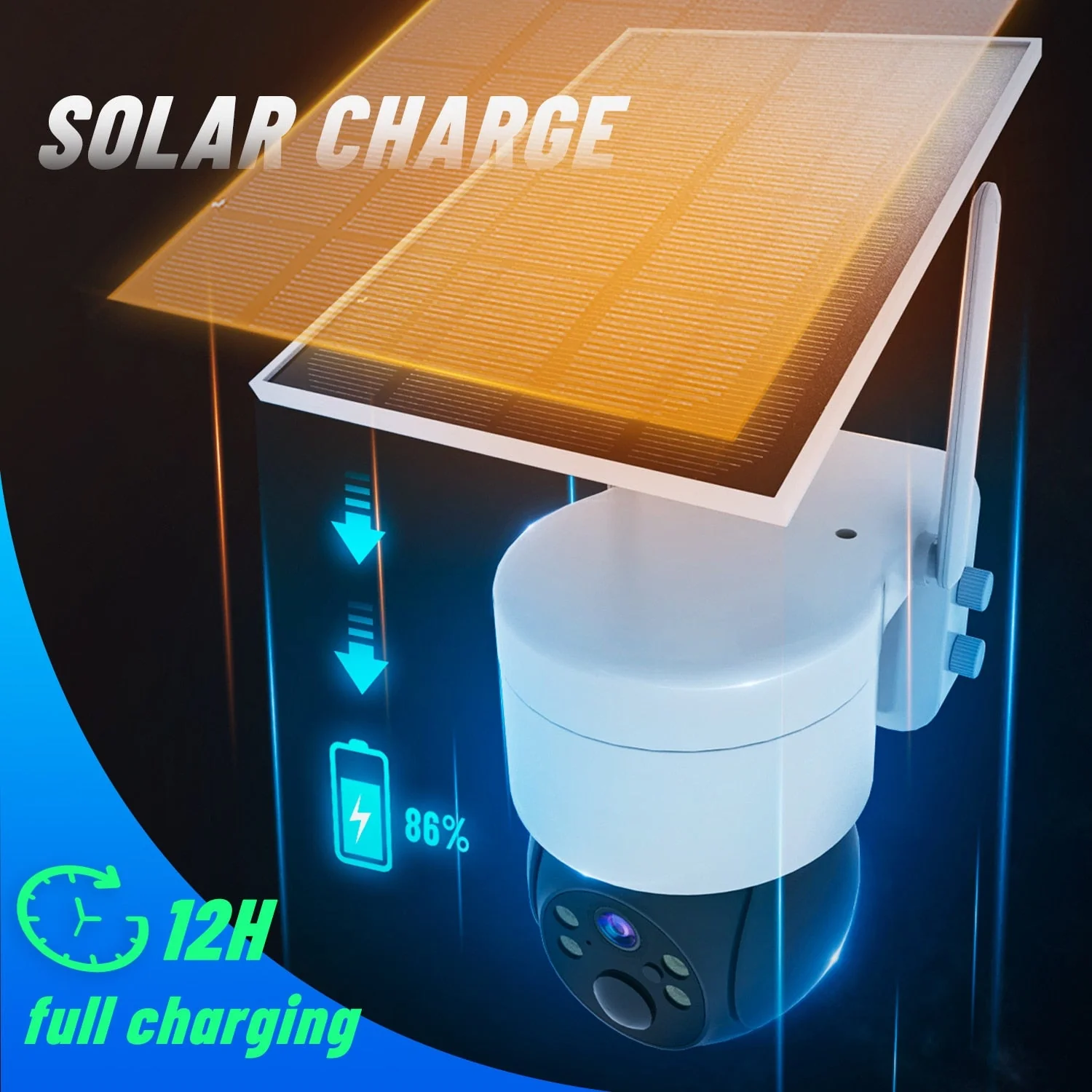 Outdoor WiFi Solar-Powered Security IP Camera - Image 4