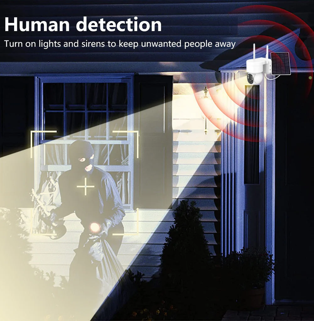 Outdoor WiFi Solar-Powered Security IP Camera - Image 6