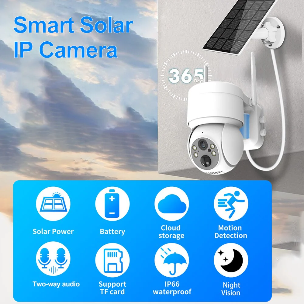 Outdoor WiFi Solar-Powered Security IP Camera - Image 7