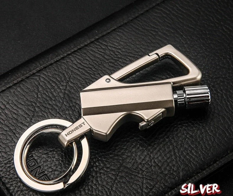 Outdoor Windproof Lighter Match Keychain - Image 5