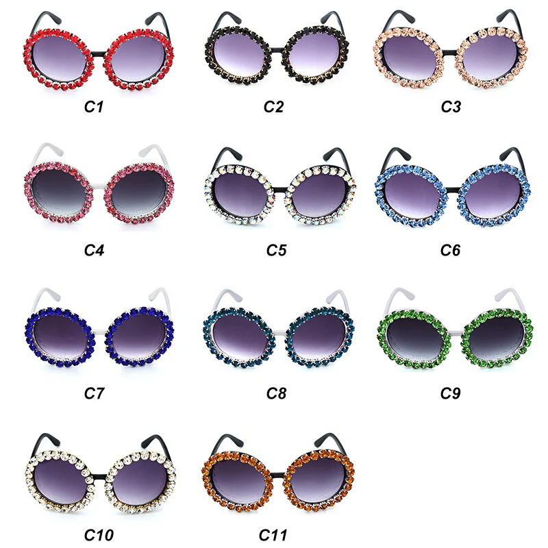 Oversize Round Luxury Sunglasses - Image 3