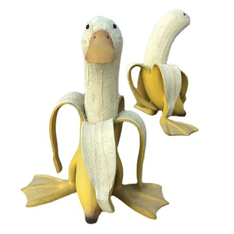 Peeled Banana Duck Face Garden Decor - Image 6