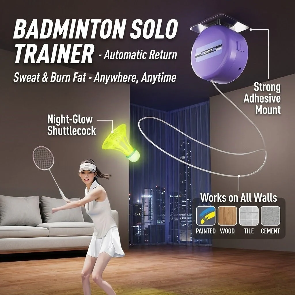 Personal Solo Practice Badminton Home Trainer - Image 3