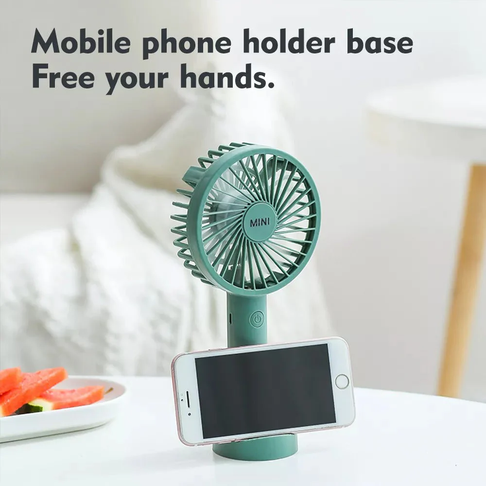 Phone Holder Mini Handheld Fan - Image 2