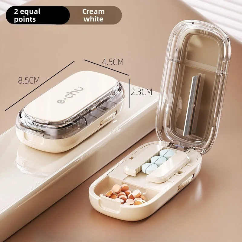 Pocket Size Dustproof Pill Cutter Organizer - Image 10