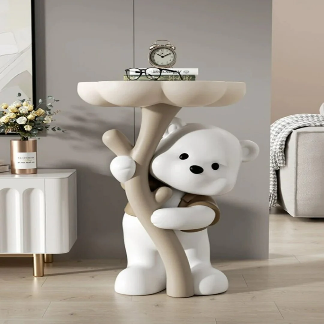 Polar Paw Sculptural Modern Side Table - Image 3