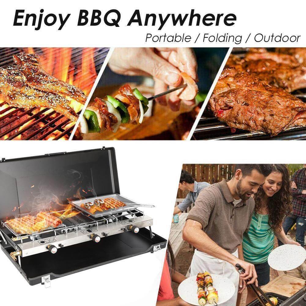 Portable 2 Burner Stove Grill - Image 3