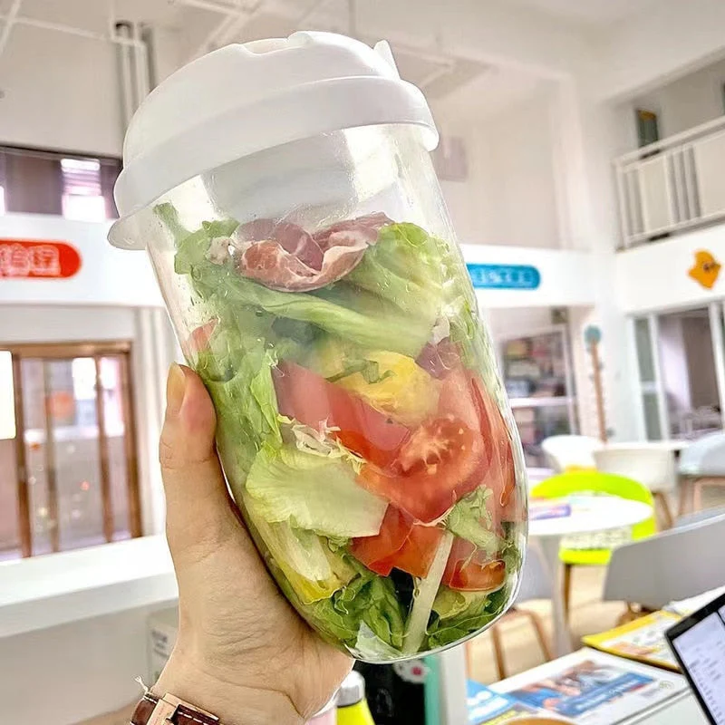 Portable Built-in Fork Mini Salad Cup - Image 2
