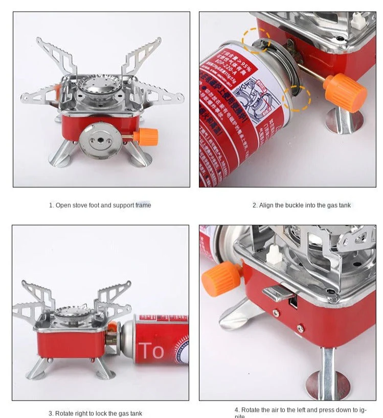 Portable Camping Travel Mini Gas Stove - Image 3