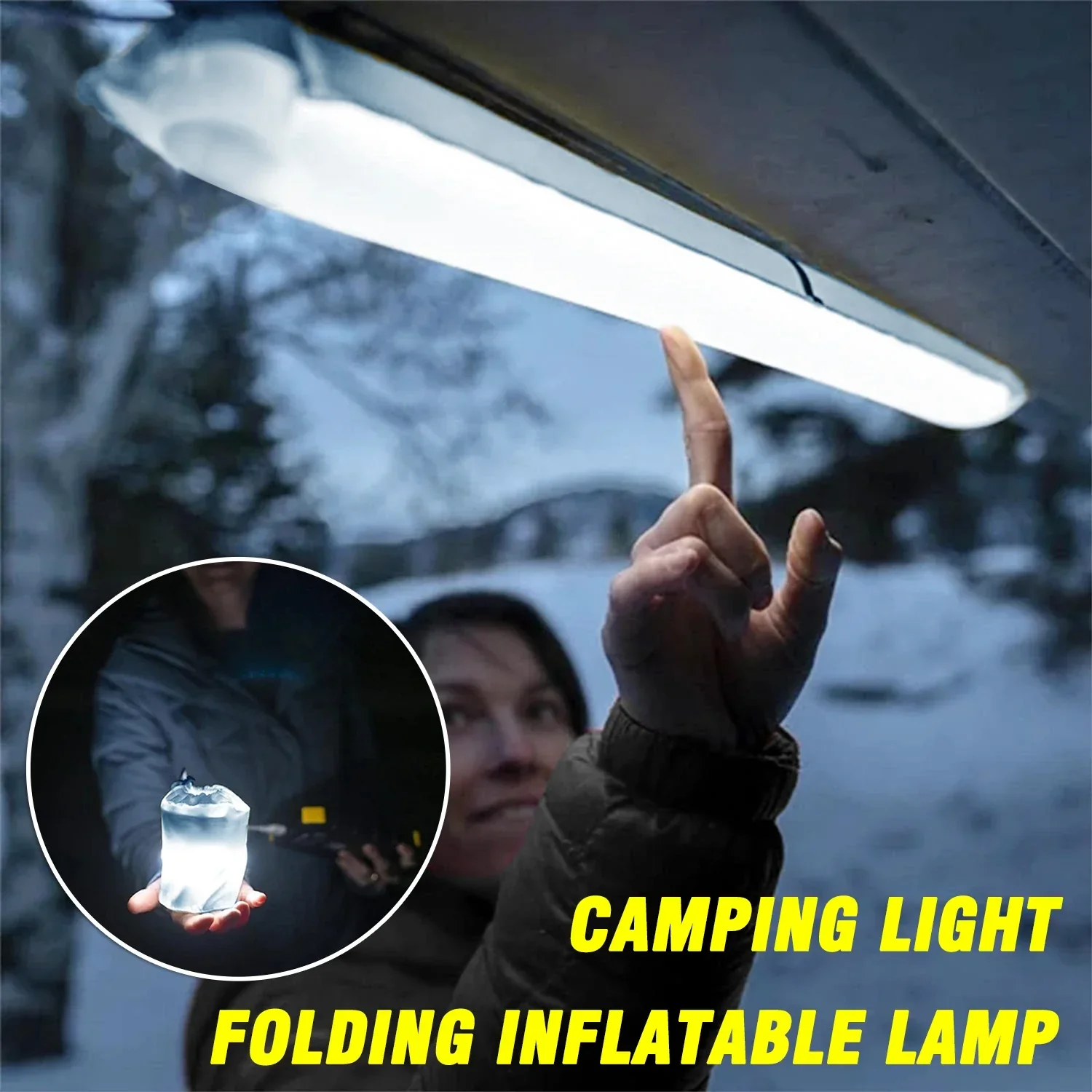 Portable Inflatable Camp Glow Folding Tent Light - Image 3