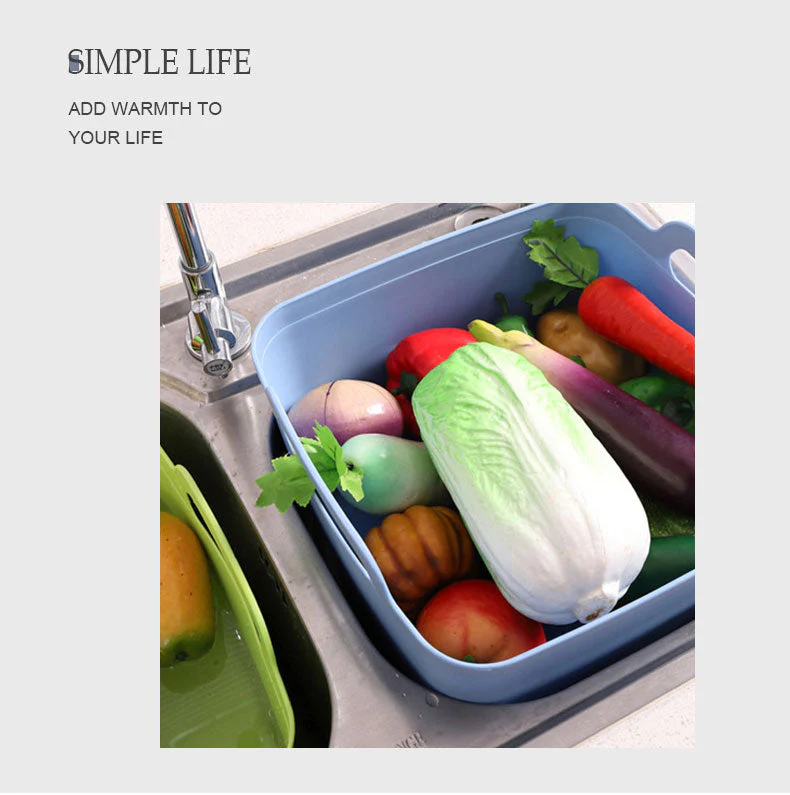 Portable Large Vegetable Washer Drain Basket - Image 4