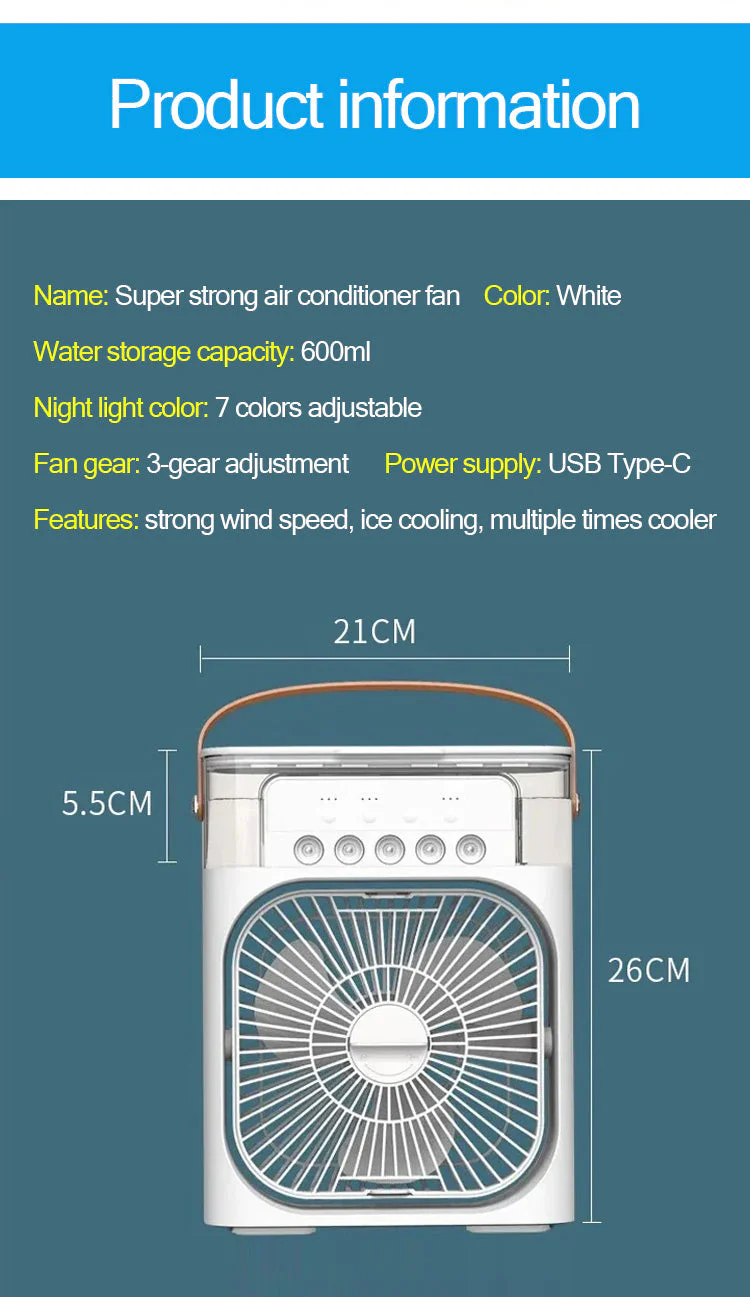 Portable Mini Air Cooling Fan - Image 15
