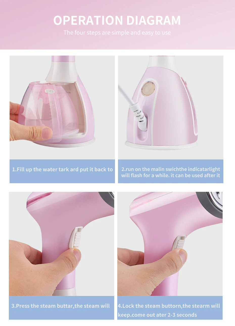 Portable Mini Iron Steamer - Image 9