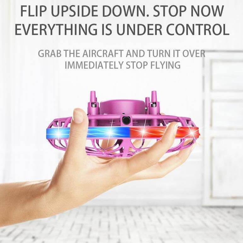 Portable Quadcopter Gesture Sensing Drone with Led Light - Image 8