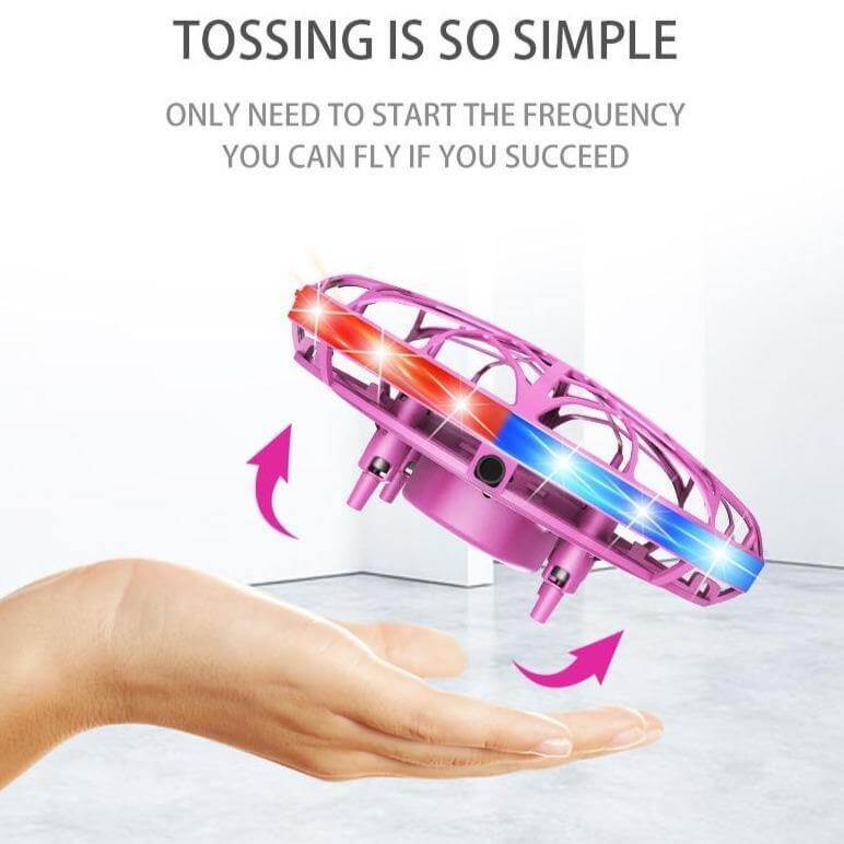 Portable Quadcopter Gesture Sensing Drone with Led Light - Image 9