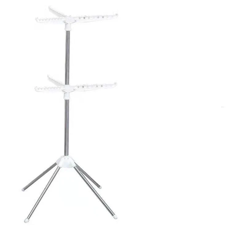 Portable Stainless Steel Triangle Clothes Drying Hanger - Image 4