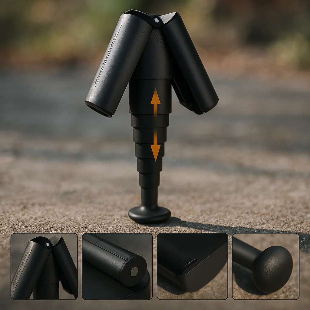 Portable Telescopic Foldable Travel Easy Sit Stool - Image 6