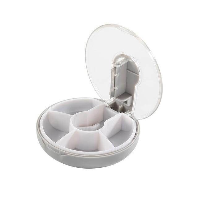 Portable Weekly Rotating Round Pill Cases - Image 8