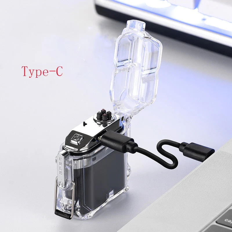 Prismatic Rainbow Windproof Double Arc Lighter - Image 3