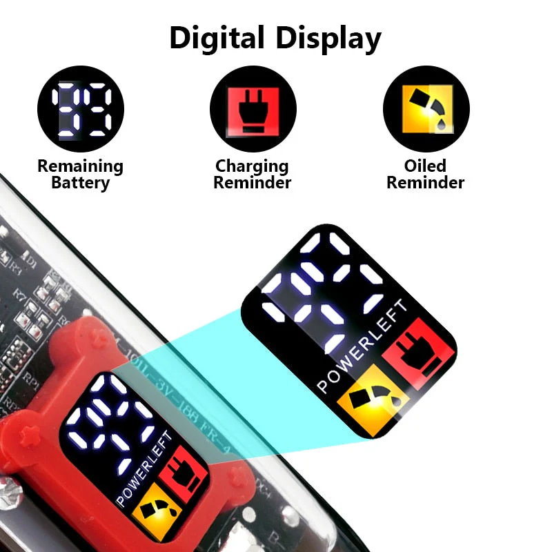Professional Transparent LCD Hair Trimmer - Image 6