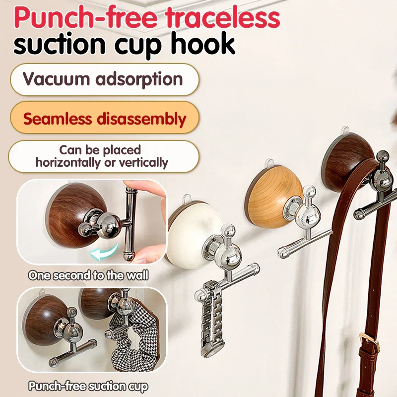 Punch-Free Quick Hang Wall Suction Cup Hook - Image 7
