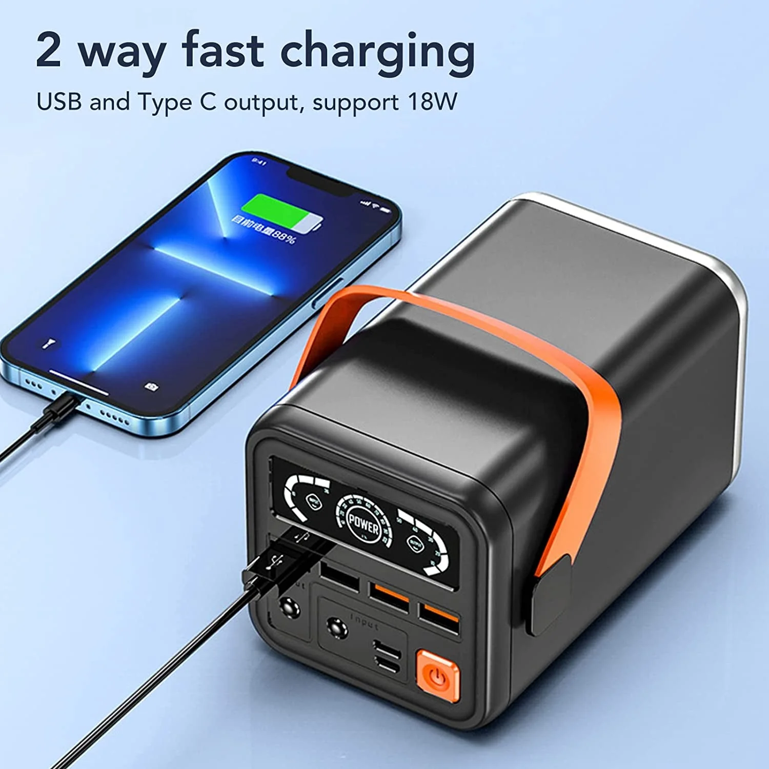 Quick Charge Multiple Port Led Power Bank - Image 7