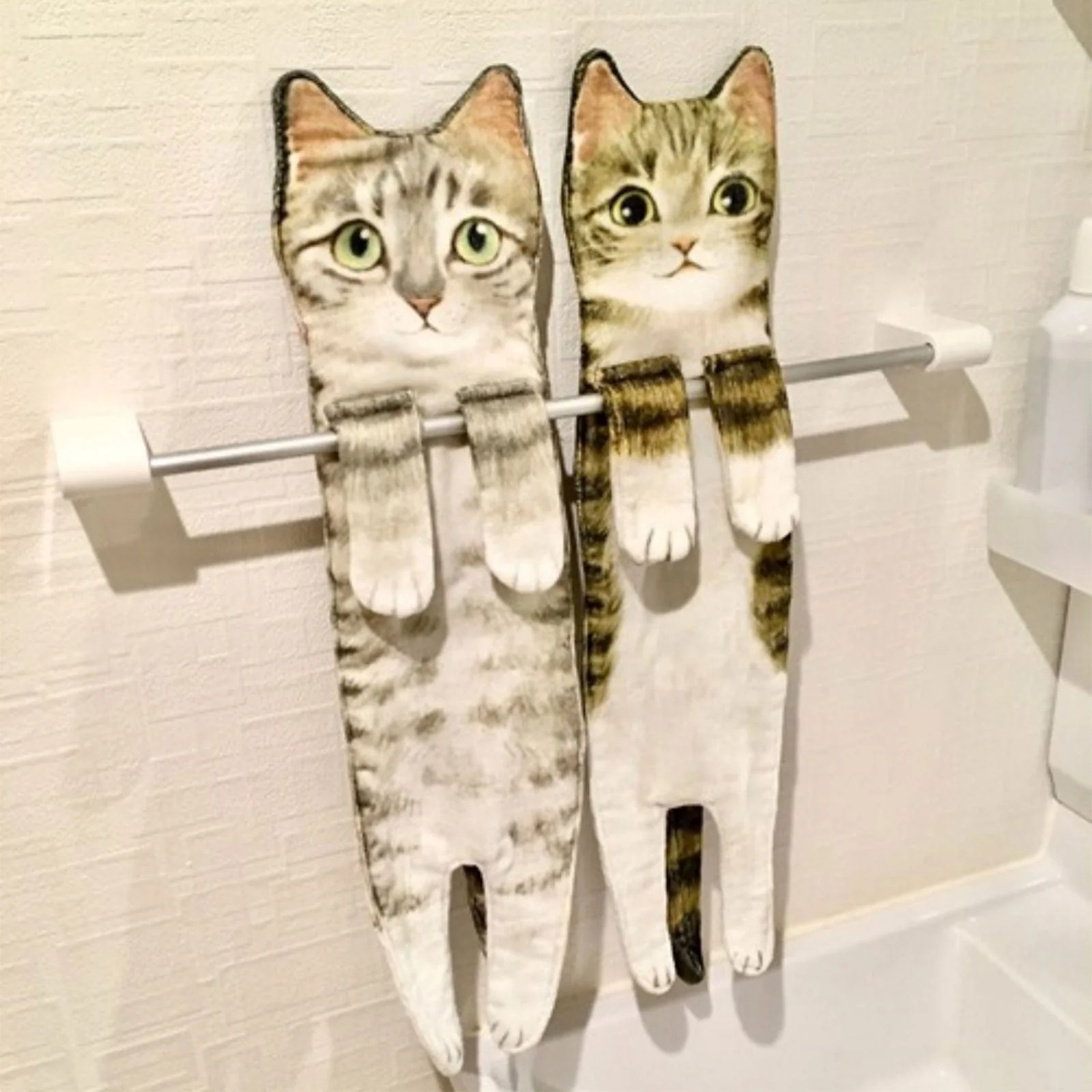 Quick-Dry Cat Soft Hand Towels - Image 10