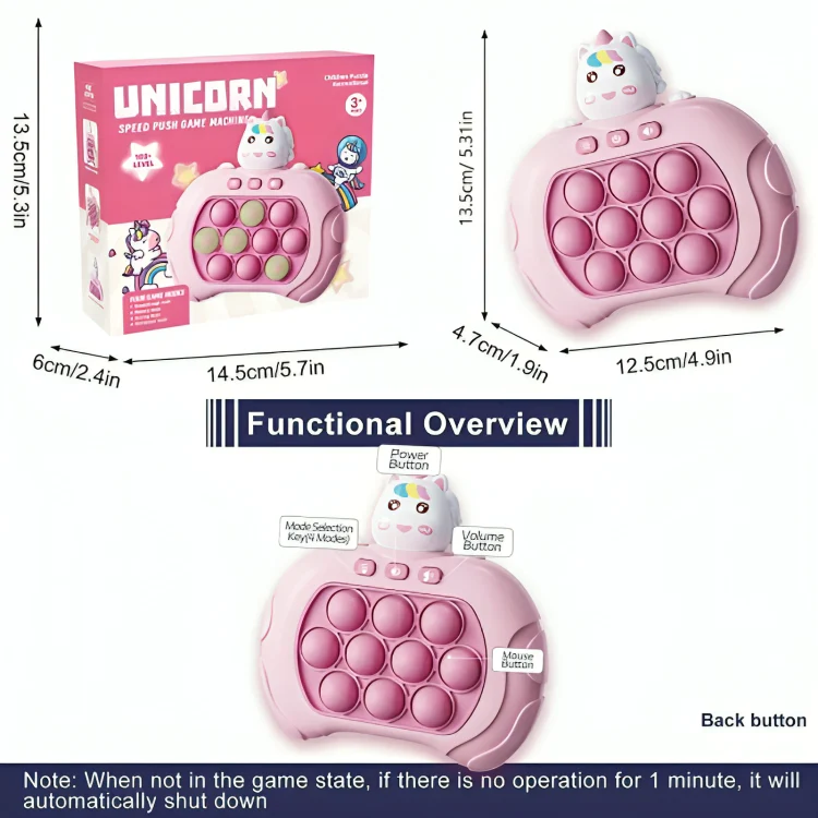 Quick Push Pop Fidget Stress Reliever Toy - Image 3