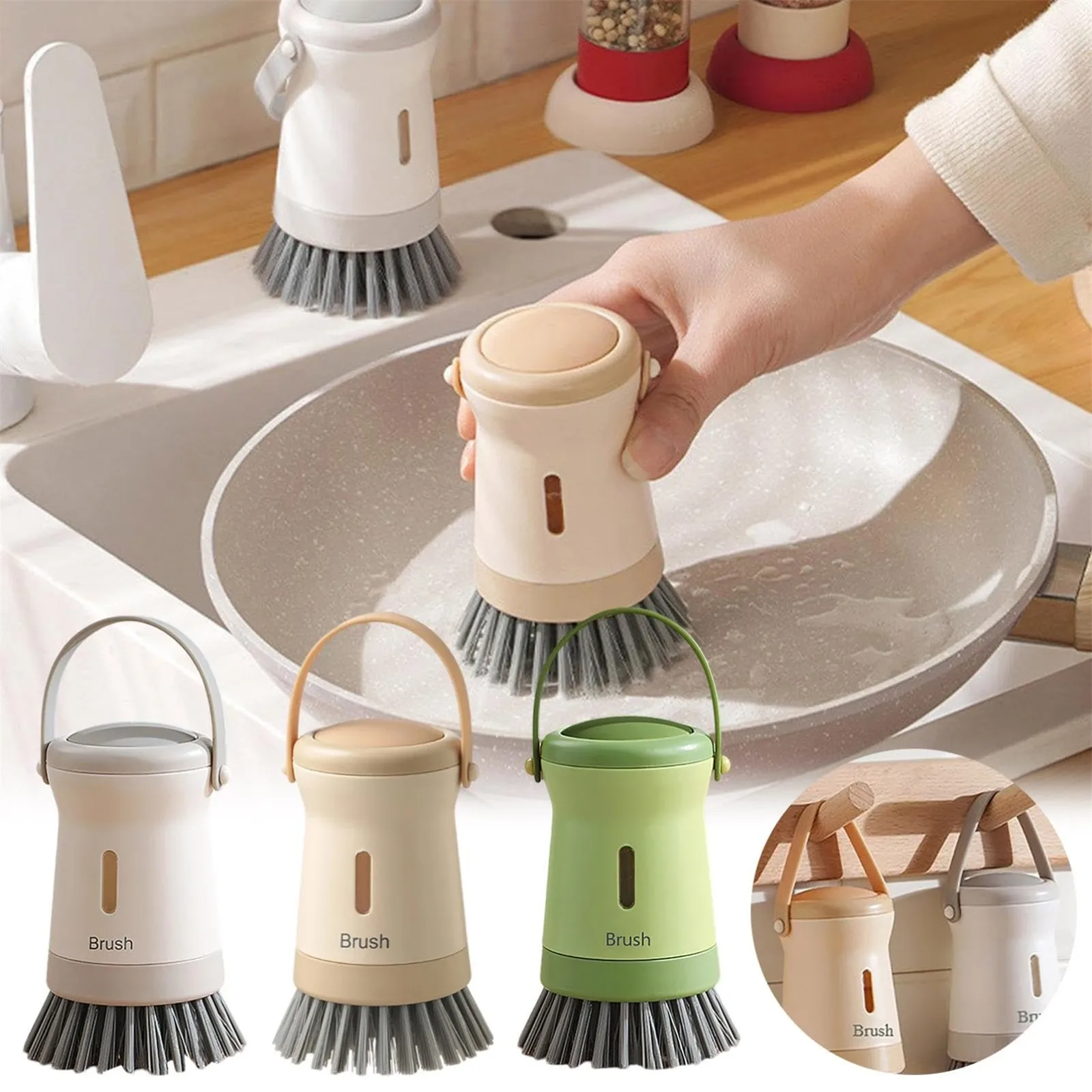 Quick Wash Ergonomic Dishwashing Brush - Image 2