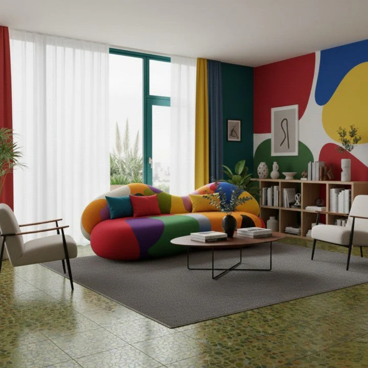 Rainbow Art Irregular Modular Lounge Sofa - Image 2
