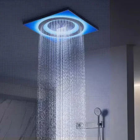 Rainfall LED Ceiling Mounted Elegant Shower Set - Image 3